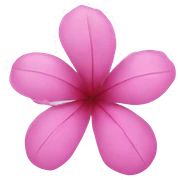 Beach flower pink sticker