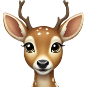 Baby deer with 3 white spots  sticker
