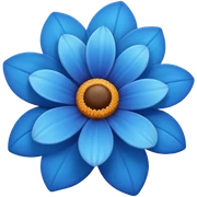 Flor azul sticker