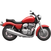 red motorcycle  sticker