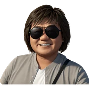 cool boy biking with sunglasses sticker