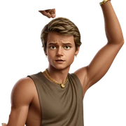 realistic boy with jewelry sticker