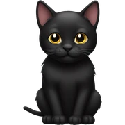 black cat sticker