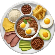 plato tipico colombiano sticker