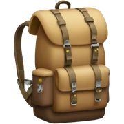 Camping backpack sticker
