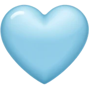 Light blue heart sticker