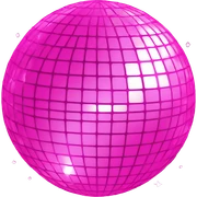pink disco ball  sticker