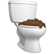 poop in toilet sticker