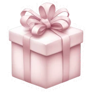 Light pink Christmas gifts under a white Christmas tree  sticker