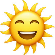 smily sun  sticker
