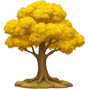 yellow tree sticker