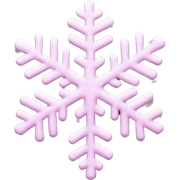 pastel pink snowflake  sticker
