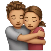 cuddling sticker