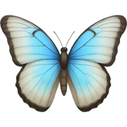 Blue butterfly  sticker