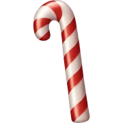 Candy cane sticker