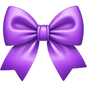 moño morado sticker