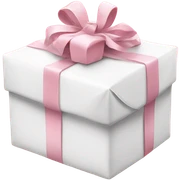 Light pink Christmas gifts under a white Christmas tree  sticker