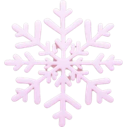 pastel pink snowflake  sticker