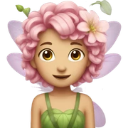Flower fairy sticker