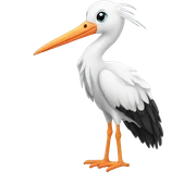 Stork sticker