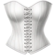 White corset  sticker
