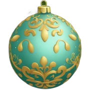 ornamented bauble sticker