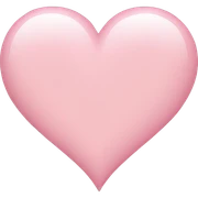 light pink heart sticker