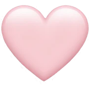 Light pink heart sticker