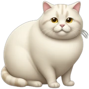 Fat cat sticker