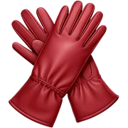 Dark red gloves sticker
