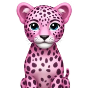 pink leopard sticker