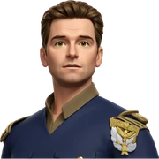 military uniform brown haired boy sticker