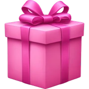 pink present  sticker