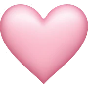 light pink heart sticker