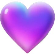 dark warm iridescent SCALE heart sticker