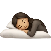 Brunette girl sleeping sticker