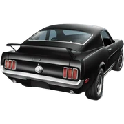 Black mustang sticker