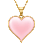 Light Pink Heart Necklace sticker