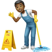 cleaning sticker