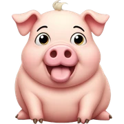 Fat pig sticker