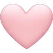 Light pink colored heart sticker
