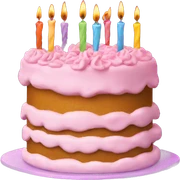 Birthday cake sticker