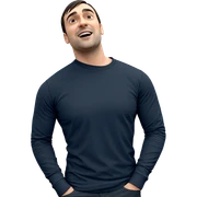 male in black shirt outdoors sticker