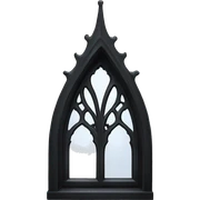 Black gothic window sticker
