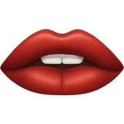 Red lips sticker