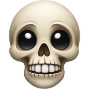 cute skull sticker