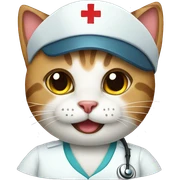 cat nurse sticker