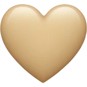beige Heart sticker
