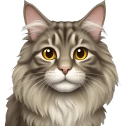 Maine coon cat sticker