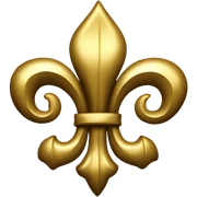 Golden fleur de lis sticker